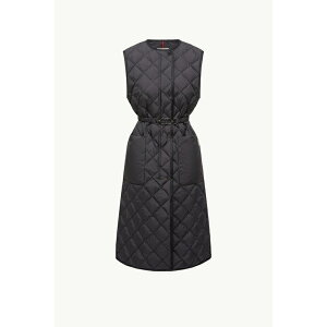 2025/26�H�~ MONCLER �����N���[�� ���f�B�[�XGILET IMBOTTITO LUNGO BUTOR CON TRAPUNTATURA A DIAMANTI�_�E���x�X�g�ynero �z�y���������z�y���K�i�z