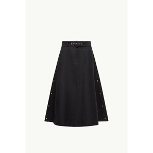 2025/26�H�~ MONCLER �����N���[�� ���f�B�[�XGONNA MIDI IN COTONE�X�J�[�g�ynero �z�y���������z�y���K�i�z