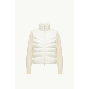 2025/26H~ MONCLER N[ fB[XCARDIGAN IMBOTTITO IN LANAJ[fBKybianco zyzyKiz