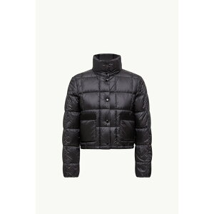 2025/26�H�~ MONCLER �����N���[�� ���f�B�[�XPIUMINO CORTO JARCIEU CON BORDO INTRECCIATO�_�E���W���P�b�g�ynero �z�y���������z�y���K�i�z