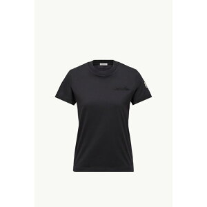 2025/26�H�~ MONCLER �����N���[�� ���f�B�[�XT-SHIRT IN COTONE CON LOGO CON PERLINET�V���c�ynero �z�y���������z�y���K�i�z