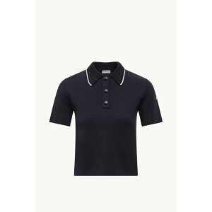 2025/26�H�~ MONCLER �����N���[�� ���f�B�[�XPOLO IN COTONE�|���V���c�yblu navy �z�y���������z�y���K�i�z