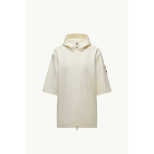 2025/26H~ MONCLER N[ fB[XMANTELLA CON ZIP E CAPPUCCIO IN LANAP[vybianco avorio zyzyKiz