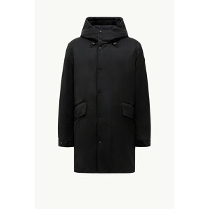 2025/26�H�~ MONCLER �����N���[�� �����YMERRI LONG REVERSIBLE WOOL DOWN JACKET WITH HOOD�_�E���W���P�b�g�yNero �z�y���������z�y���K�i�z