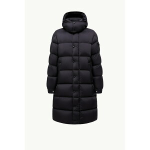 2025/26�H�~ MONCLER �����N���[�� �����YHANOVERIAN LONG DOWN JACKET WITH HOOD�_�E���W���P�b�g�yNero �z�y���������z�y���K�i�z