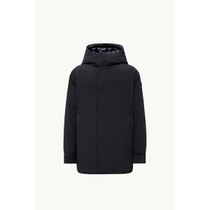 2025/26�H�~ MONCLER �����N���[�� �����YFOWEY REVERSIBLE SHORT DOWN JACKET WITH HOOD�_�E���W���P�b�g�yBlu Navy �z�y���������z�y���K�i�z