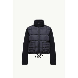 2025/26�H�~ MONCLER �����N���[�� ���f�B�[�XWOOL-LINED ZIP-UP CARDIGAN WITH CHECKED QUILTING�W���P�b�g�yBlu Navy �z�y���������z�y���K�i�z