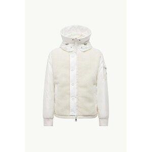 2025/26�H�~ MONCLER �����N���[�� �����YAUVURGNE SHORT TEDDY-EFFECT DOWN JACKET WITH HOOD�_�E���W���P�b�g�yBianco Avorio �z�y���������z�y���K�i�z