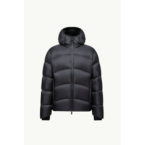 2025/26�H�~ MONCLER �����N���[�� �����YFULCRAN SHORT DOWN JACKET WITH HOOD�_�E���W���P�b�g�yNero �z�y���������z�y���K�i�z