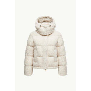 2025/26�H�~ MONCLER �����N���[�� ���f�B�[�XVIRIEU SHORT DOWN JACKET WITH HOOD�_�E���W���P�b�g�yBianco �z�y���������z�y���K�i�z