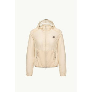 2026�t�� MONCLER �����N���[�� ���f�B�[�XEDASIC SEERSUCKER HOODED JACKET�W���P�b�g�yWhite Ivory �z�y���������z�y���K�i�z