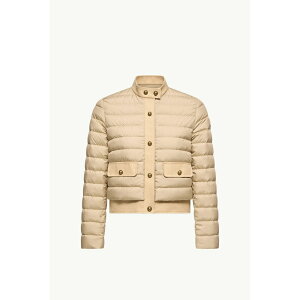 2026�t�� MONCLER �����N���[�� ���f�B�[�XJUJU COTTON & LINEN-TRIMMED SHORT DOWN JACKET�_�E���W���P�b�g�yBeige �z�y���������z�y���K�i�z