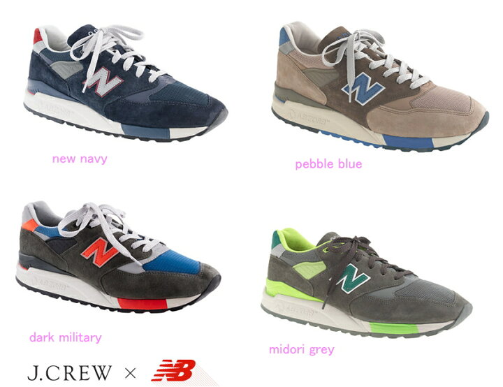 楽天市場】New Balance×J.Crew 998 スニーカー☆ニューバランス ジェイ 