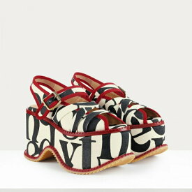 ヴィヴィアンウエストウッド Vivienne Westwood レディース NORTHERN SOLEサンダル【Black Words 】【送料無料】【正規品】