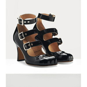 ���B���B�A���E�G�X�g�E�b�h Vivienne Westwood ���f�B�[�X ANIMAL TOE THREE-STRAP�p���v�X�yblack �z�y���������z�y���K�i�z