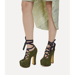 ���B���B�A���E�G�X�g�E�b�h Vivienne Westwood ���f�B�[�X ELEVATED GHILLIE�G���x�[�e�b�h�M���[ �p���v�X�yblack/yellow �z�y���������z�y���K�i�z