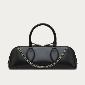 ヴァレンティノ VALENTINO 2024春夏 レディース☆ロックスタッド E/W カーフスキン ハンドバッグ【black 】【送料無料】【正規品】