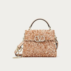 ヴァレンティノ VALENTINO 2024春夏 レディース☆ミニ VSLING 刺繍ハンドバッグ【skin 】【送料無料】【正規品】