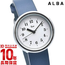 セイコー アルバ リキ レディース 腕時計 革ベルト AKQK448 SEIKO ALBA Riki ホワイト×ブルー 時計【あす楽】