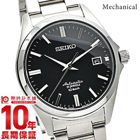 セイコー 腕時計 メンズ 自動巻き メカニカル 流通限定 シースルーバック ドレスライン SEIKO MECHANICAL SZSB012 ブラック シルバー メタル