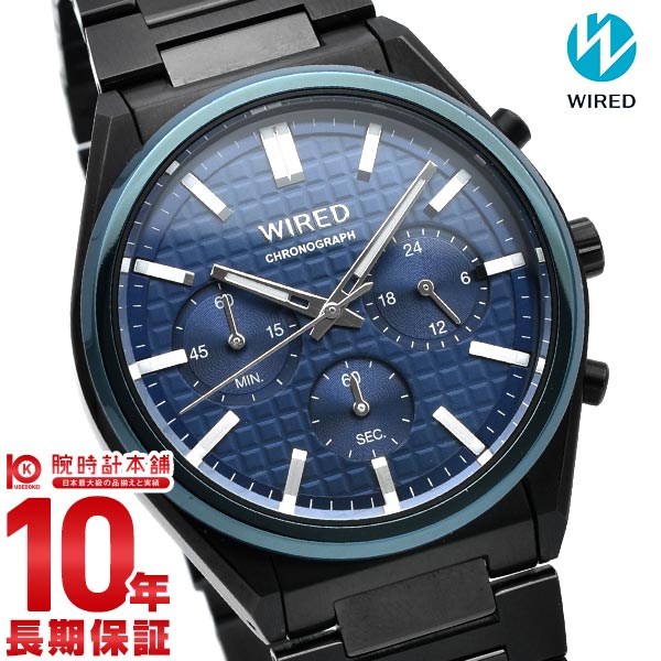 豪華ラッピング無料  セイコー ワイアード 腕時計 時計 メンズ SEIKO WIRED Reflection リフレクション AGAT444 クロノグラフ 新作 2021 ブラック