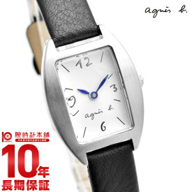 アニエスベー レディース 腕時計 agnes b. FCSK904 トノー型 革ベルト