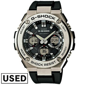 【中古】 カシオ Gショック G-SHOCK Gスチール ソーラー電波 GST-W110-1AJF [正規品] メンズ 腕時計 GSTW1101AJF 新古品