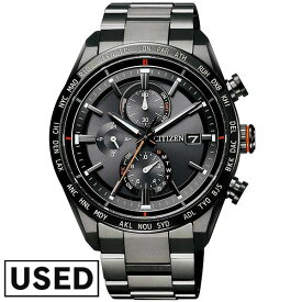 【中古】 シチズン アテッサ ソーラー 電波 エコドライブ 時計 腕時計 AT8185-62E メンズ CITIZEN ATTESA 新古品