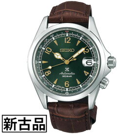 【中古】 セイコー プロスペックス アルピニスト 腕時計 時計 メンズ 機械式 防水 革ベルト SEIKO PROSPEX SBDC091 スポーツウォッチ グリーン ブラウン 新古品