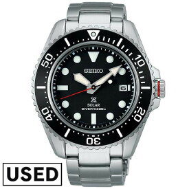 【中古】 セイコー プロスペックス メンズ 腕時計 PROSPEX SBDJ051 ダイバーズ ソーラー ブラック 新古品