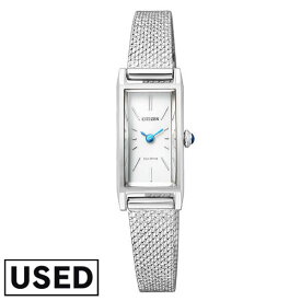 【中古】シチズン CITIZEN キー Kii: エコドライブ レディース 腕時計 シルバー EG7040-58A ソーラー CITIZEN Kii メッシュベルト 時計