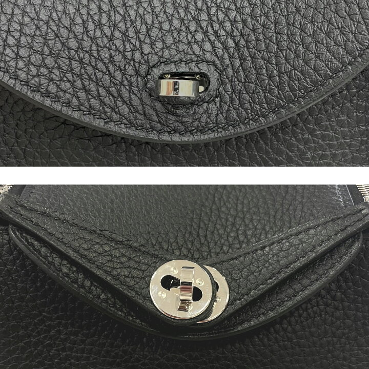 楽天市場】HERMES エルメス リンディ ミニ 20 ブラック シルバー 