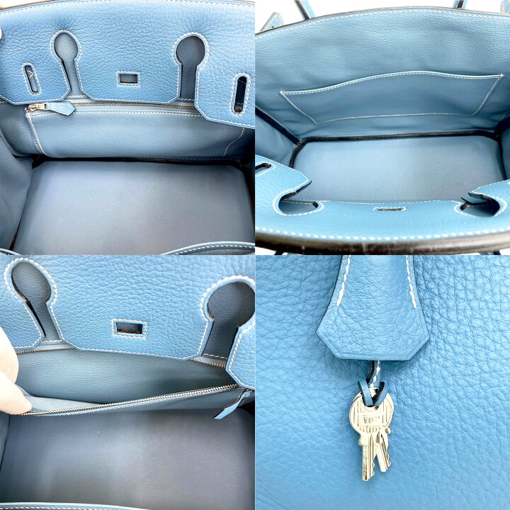 楽天市場】HERMES エルメス バーキン30 □J 2006年製造 ブルー 