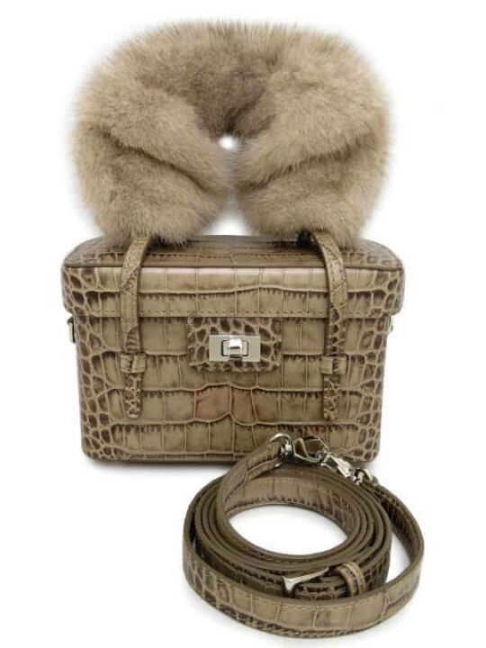 楽天市場】FOXEY Bag ”Jewel Box” 40211 マロン 新品同様【中古  