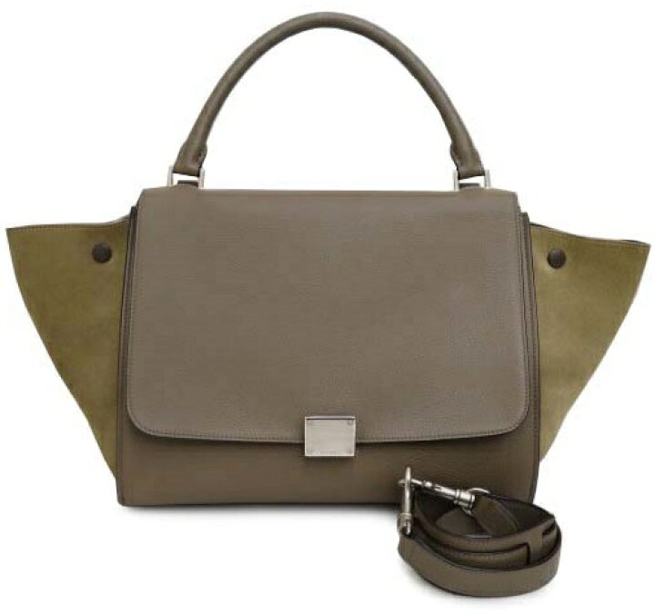 楽天市場】CELINE トラペーズ ミディアム 2WAY バック 型押し  
