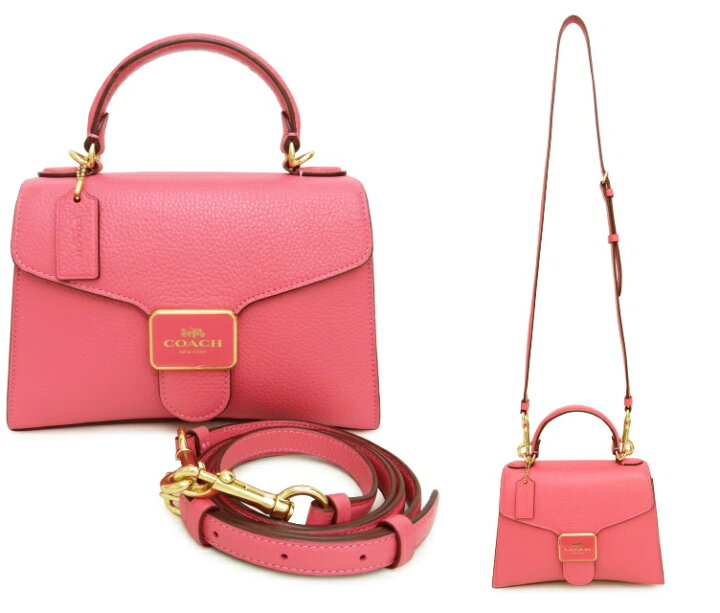 楽天市場】COACH 2WAY ハンドバッグ レザー ピンク 美品【中古 