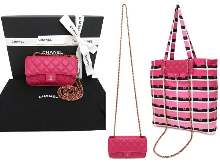 楽天市場】CHANEL マトラッセ チェーンショルダー エコバック AP2095 