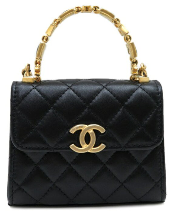 楽天市場】CHANEL トップハンドル ミニマトラッセ チェーンショルダー  