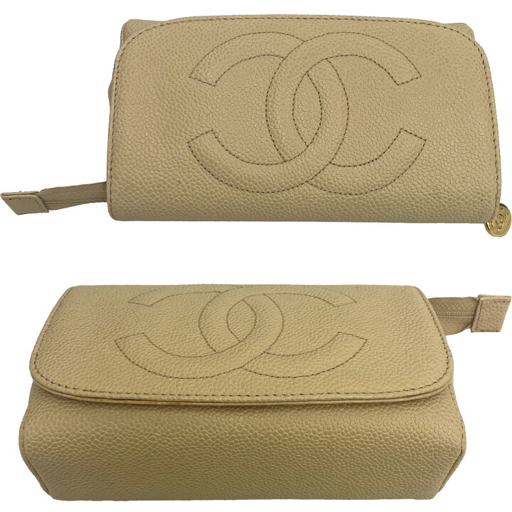 楽天市場】CHANEL シャネル コスメポーチ 化粧ポーチ ミラー付き 
