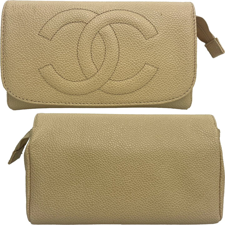 楽天市場】CHANEL シャネル コスメポーチ 化粧ポーチ ミラー付き  