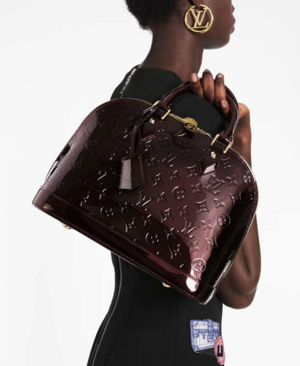 ルイヴィトン ア モノグラム ヴェルニ LOUISVUITTON アルマPM 