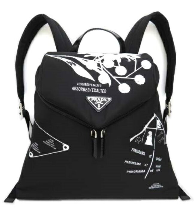 楽天市場】PRADA シニョープリント ナイロン バックパック ピーター 