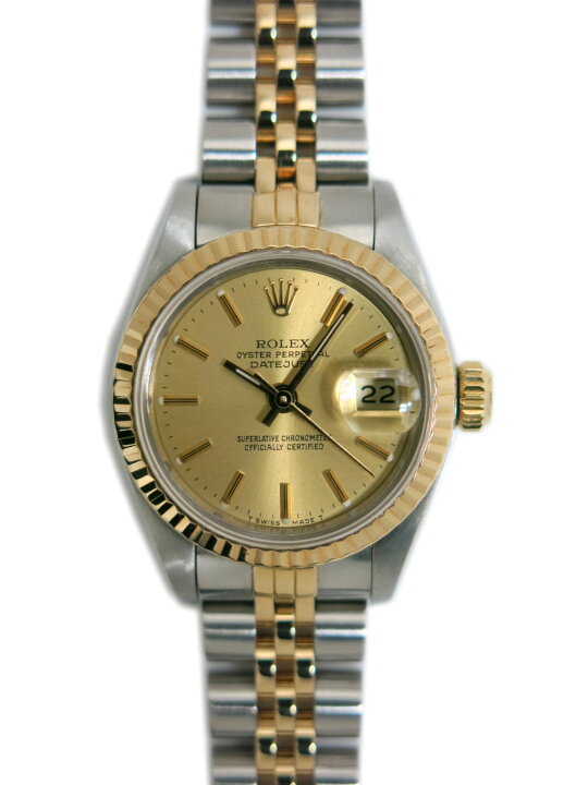 楽天市場】ROLEX ロレックス デイトジャスト 69173 シャンパンゴールド 