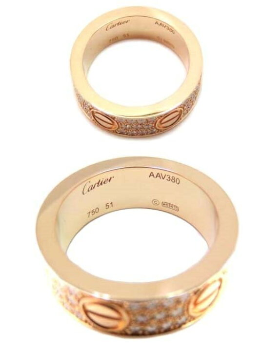 楽天市場】Cartier ラブ リング パヴェダイヤモンド リング LOVE RING 