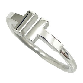 TIFFANY　ティファニー　Tワイヤーリング　K18WG　約12号弱　3.2g　A1　【中古】