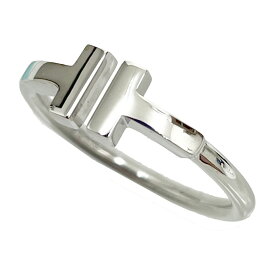 TIFFANY　ティファニー　Tワイヤーリング　K18WG　約12号弱　3.2g　A1　【中古】