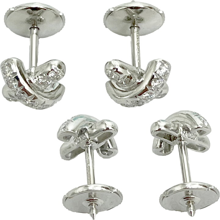楽天市場】TIFFANY ティファニー クロスステッチピアス PT950 