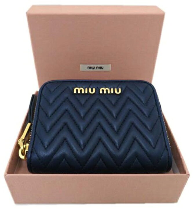 楽天市場】miumiu ラウンドファスナー コインケース コンパクト 