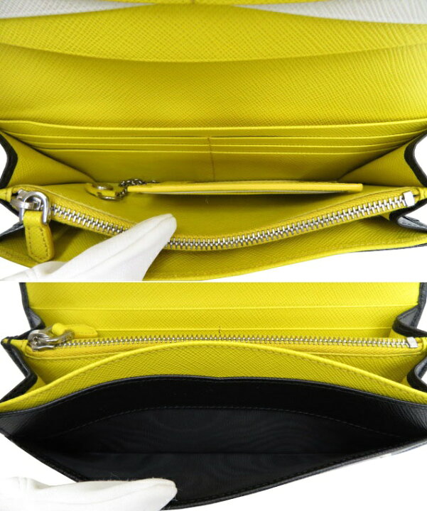 楽天市場】PRADA サフィアー ノマルチ チェーン付カードケース 長財布 