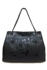 CHANEL　トートバック　ラージ カーフ　ブラック　美品 【中古】